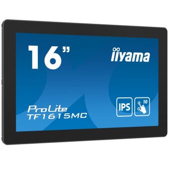 IIyama ProLite TF1615MC-B1 15.6" FHD IPS Touch Monitor Black - Image 2