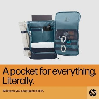 HP Travel 15.6 Backpack Iron Grey 6B8U4AA - Image 7