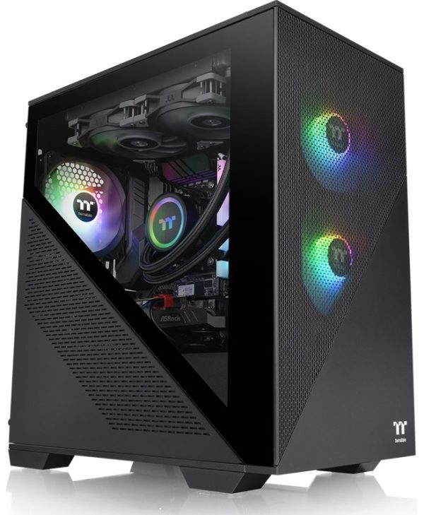 Thermaltake Divider 170 TG ARGB Midi Tower Tempered Glass Black CA-1S4-00S1WN-00