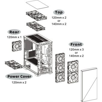 Thermaltake Divider 170 TG ARGB Midi Tower Tempered Glass Black CA-1S4-00S1WN-00 - Image 14