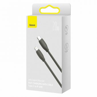 Baseus CAGD020001 Silica Gel cable Usb-C Male to Lightning Male 20W 1.2m Black - Image 3