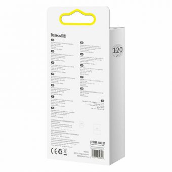 Baseus CAGD020001 Silica Gel cable Usb-C Male to Lightning Male 20W 1.2m Black - Image 4