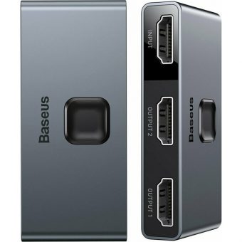Baseus CAHUB-BC0G HUB Matrix HDMI Splitter (2in1 or 1in2) Space Gray