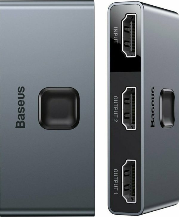 Baseus CAHUB-BC0G HUB Matrix HDMI Splitter (2in1 or 1in2) Space Gray