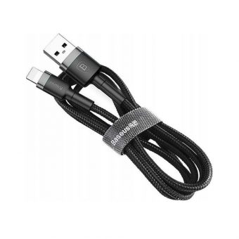 Baseus Cafule Cable USB to Lightning Cable 2.4A 1m Black/Grey CALKLF-BG1