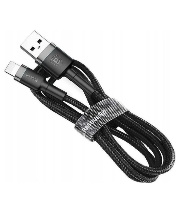 Baseus Cafule Cable USB to Lightning Cable 2.4A 1m Black/Grey CALKLF-BG1