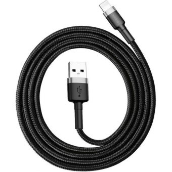 Baseus Cafule Cable USB to Lightning Cable 2.4A 1m Black/Grey CALKLF-BG1 - Image 2