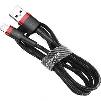 Baseus CALKLF-R91 Cafule Cable USB to Lightning Cable 2.A 3m Black Red