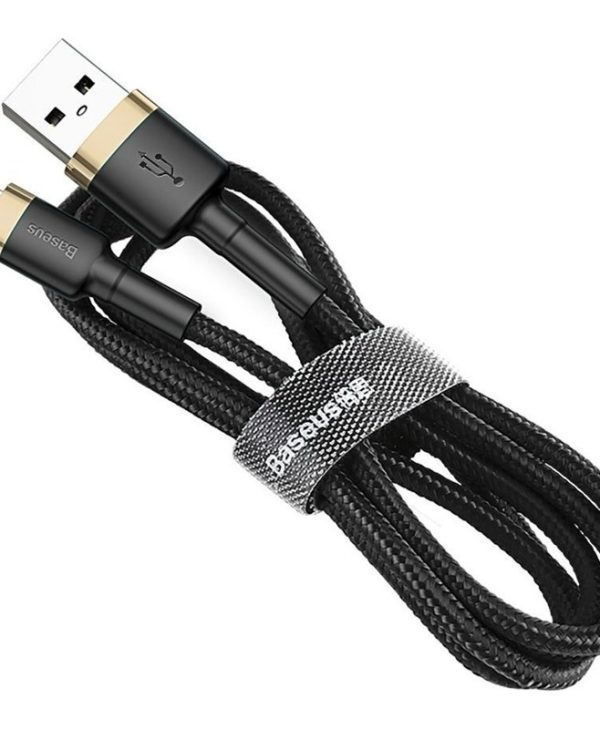 Baseus CALKLF-RV1 Cafule Cable USB to Lightning Cable 2.A 3m Black Gold