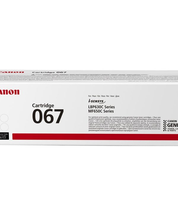 Canon 067 Toner Yellow 1.25k Pgs 5099C002