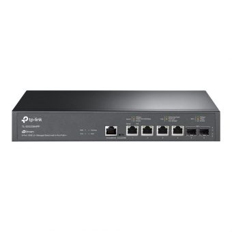 TP-Link JetStream 10GBit PoE++ 4-Port+ 2xSFP+ Rackmount Managed Switch TL-SX3206HPP V1