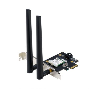 Asus AX5400 Wi-Fi 6E Wireless Network & Bluetooth 5.2 PCIe Card PCE-AX5400 90IG07I0-ME0B10