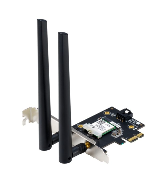 Asus AX5400 Wi-Fi 6E Wireless Network & Bluetooth 5.2 PCIe Card PCE-AX5400 90IG07I0-ME0B10