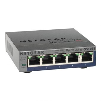 Netgear ProSafe GS105E v2 5-Port Unmanaged Desktop Switch GS105E-200PES