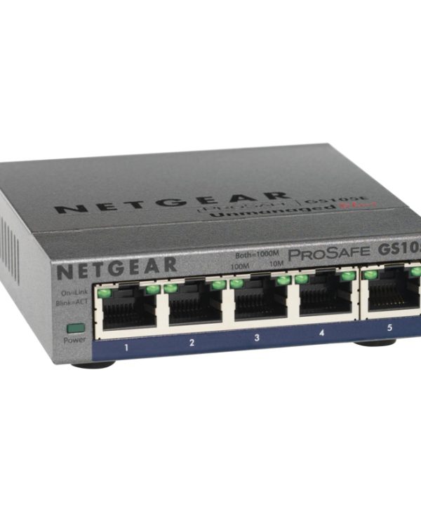 Netgear ProSafe GS105E v2 5-Port Unmanaged Desktop Switch GS105E-200PES