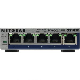 Netgear ProSafe GS105E v2 5-Port Unmanaged Desktop Switch GS105E-200PES - Image 2
