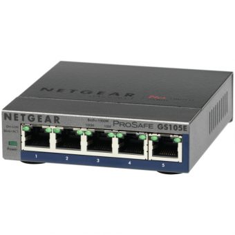 Netgear ProSafe GS105E v2 5-Port Unmanaged Desktop Switch GS105E-200PES - Image 3