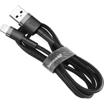 Baseus Cafule Series Braided Charging Cable USB-A Male To Lightning 3m Black CALKLF-RG1