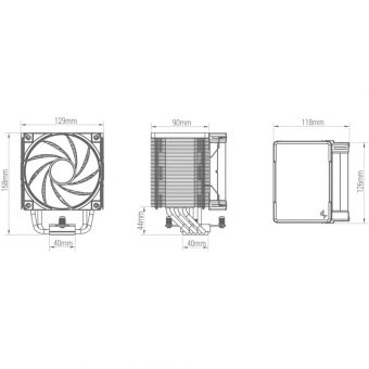 DeepCool AK500 Zero Dark CPU Air Cooler Black R-AK500-BKNNMT-G-1 - Image 9