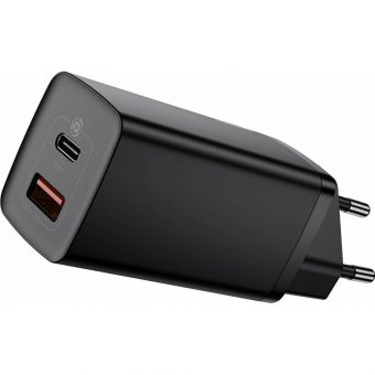 Baseus GaN Charger 65W USB-A/C Black CCGAN2L-B01