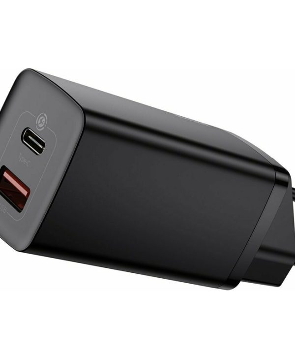 Baseus GaN Charger 65W USB-A/C Black CCGAN2L-B01