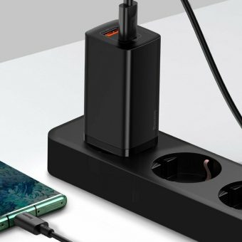 Baseus GaN Charger 65W USB-A/C Black CCGAN2L-B01 - Image 4