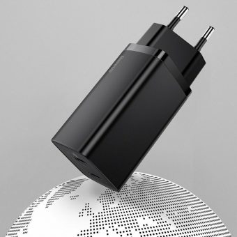 Baseus GaN Charger 65W USB-A/C Black CCGAN2L-B01 - Image 10
