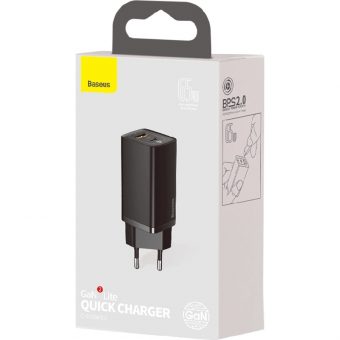 Baseus GaN Charger 65W USB-A/C Black CCGAN2L-B01 - Image 11