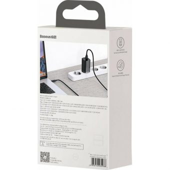 Baseus GaN Charger 65W USB-A/C Black CCGAN2L-B01 - Image 12