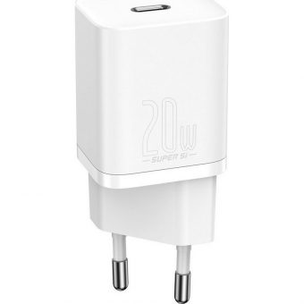 Baseus Super Si Charger 20W USB-C White CCSUP-B02