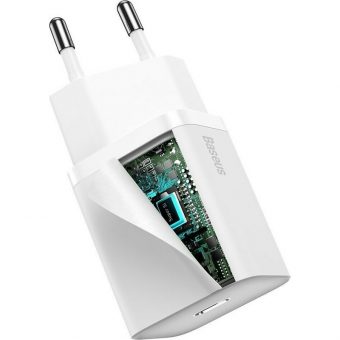 Baseus Super Si Charger 20W USB-C White CCSUP-B02 - Image 5
