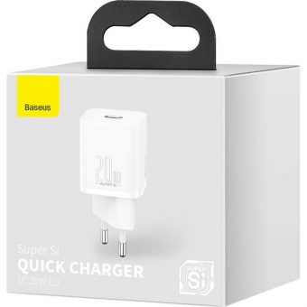 Baseus Super Si Charger 20W USB-C White CCSUP-B02 - Image 8