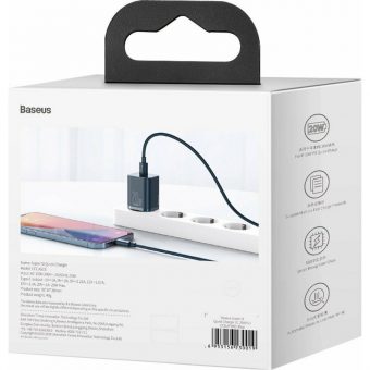 Baseus Super Si Charger 20W USB-C Blue CCSUP-B03 - Image 12