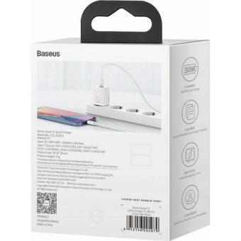 Baseus Super Si Charger 30W USB-C White CCSUP-J02 - Image 12