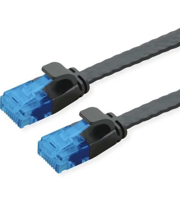 Value UTP RJ45 Cat.6a Snagless Extra-Flat 5m Black 21.99.0825-40