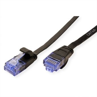 Value UTP RJ45 Cat.6a Snagless Extra-Flat 5m Black 21.99.0825-40 - Image 2