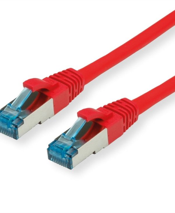 Value S/FTP RJ45 Cat.6a PiMF LSOH Snagless 0.3m Red 21.99.1924-100