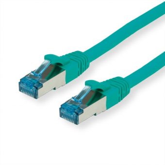 Value S/FTP RJ45 Cat.6a PiMF LSOH Snagless 15m Green 21.99.1948-30