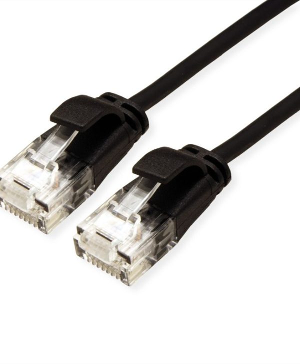 Roline UTP RJ45 Cat.6a LSOH Snagless Slim 2m Black 21.15.3955-100