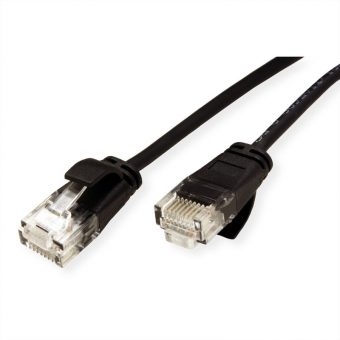 Roline UTP RJ45 Cat.6a LSOH Snagless Slim 2m Black 21.15.3955-100 - Image 2