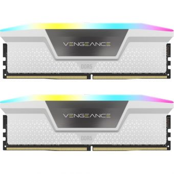 Corsair Vengeance RGB 64GB (2 x 32GB) 5200MHz DDR5 White CMH64GX5M2B5200C40W