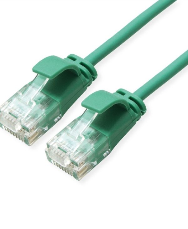 Roline UTP RJ45 Cat.6a LSOH Snagless Slim 3m Green 21.15.3936-50