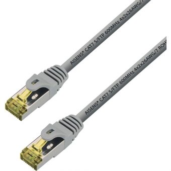 Lanberg S/FTP RJ45 Cat.7 PiMF LSOH Snagless 0.25m Grey PCF7-10CU-0025-S