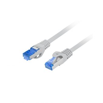 Lanberg S/FTP RJ45 Cat.6a LSOH Snagless 0.5m Grey PCF6A-10CC-0050-S
