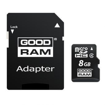 Goodram M40A MicroSDHC 8GB UHS-I C4 + SD Adapter M40A-0080R11