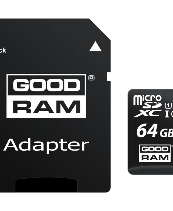 Goodram M1AA MicroSDXC 64GB UHS-I C10 + SD Adapter M1AA-0640R12