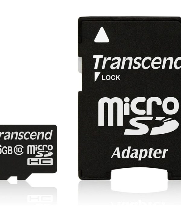 Transcend MicroSDHC 16GB UHS-I C10 + SD Adapter TS16GUSDHC10