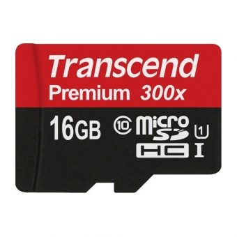 Transcend Premium MicroSDHC 16GB UHS-I U1 C10 TS16GUSDCU1