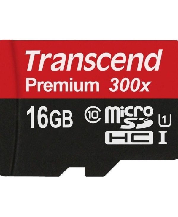 Transcend Premium MicroSDHC 16GB UHS-I U1 C10 TS16GUSDCU1
