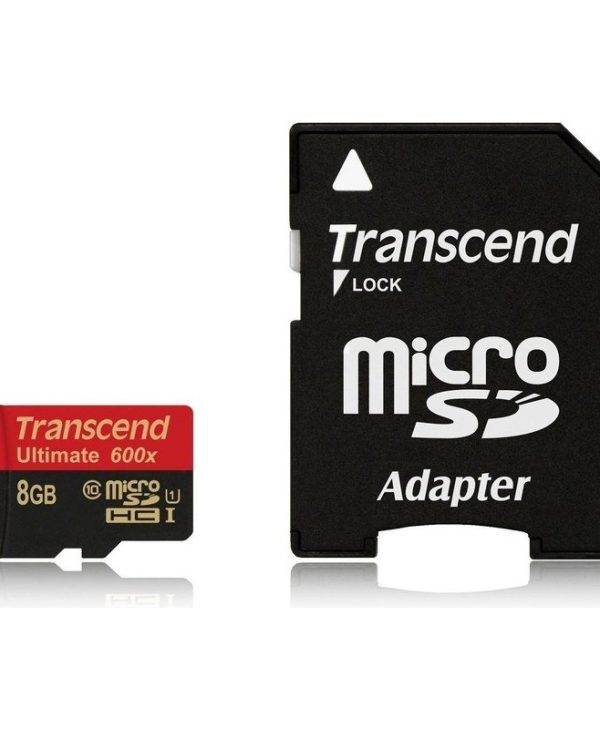 Transcend Ultimate MicroSDHC 8GB UHS-I U1 C10 + SD Adapter TS8GUSDHC10U1